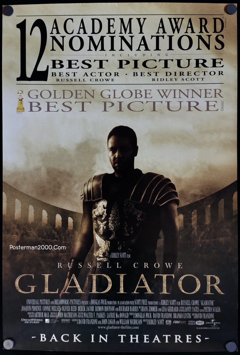 Gladiator นักรบผู้กล้า ผ่าแผ่นดินทรราช (แบบที่ 3-เสนอชิงรางวัลออสการ์ ...