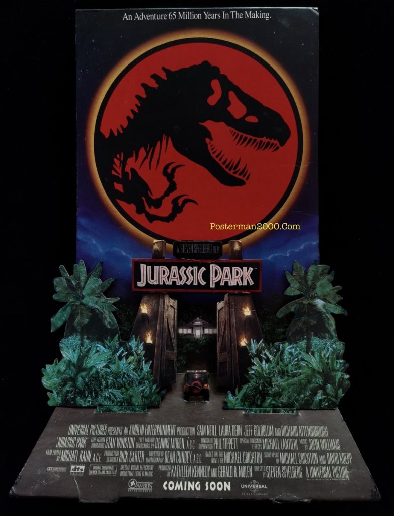 Jurassic Park จูราสสิค ปาร์ค กำเนิดใหม่ไดโนเสาร์ Mini Standee Posterman 2000 4619